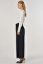 High Waist Wide Leg Trousers Black - 4