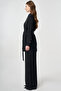 100% Viscose Hotfix Printed Double Suit Black - 3