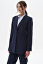 Fleto Pocketed Basic Jacket Navy Blue - 7