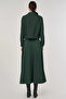 Quilted Skirt Suit Forest Green - 4