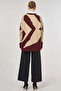 Color Blocked Knitwear Tunic Cream - 5