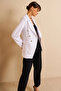 Buttoned Blazer Jacket Optical White - 4