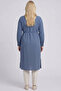 Embroidered Detailed Gofreli Tunic Indigo - 4