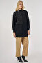 Knitted Detailed Viscose Knitwear Tunic Black - 2