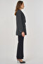 Plaid Pattern Blazer Jacket Smoked - 6