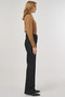 Straight High Waist Denim Trousers Black - 5