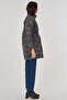 Camouflage Effect Quilted Coat Green - 6