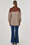 Plaid Pattern Garnished Tunic Camel - 6