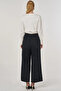 High Waist Wide Leg Trousers Black - 5