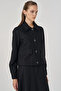 Wool Content Skirt Suit Black - 6