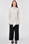 100% Cotton Tunic with Metal Accessories Ecru - 3