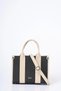 Logo Detailed Tote Bag Black Mink