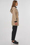 Hooded Three Thread Sweatshirt Beige - 5