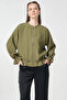 Reglan Sleeve Embossed Jacket Khaki - 2