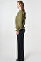Reglan Sleeve Embossed Jacket Khaki - 5