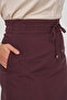 Lace-Up A-Line Skirt Dark Burgundy - 6