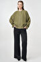 Reglan Sleeve Embossed Jacket Khaki - 3
