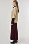 Viscose Knitwear Tunic with Sequin Detail on the Collar Mink - 4