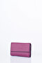 Faux Leather Rectangular Form Wallet Plum - 2