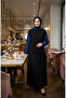 Sim Detailed Hooded Piece Set 2221-02 Black Cobalt - 2