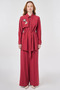 Bead Embroidered Modal Double Set Ruby - 2