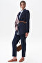 Fleto Pocketed Basic Jacket Navy Blue - 2