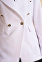 Buttoned Blazer Jacket Optical White - 8