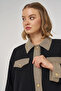 Shiny Buttoned Jacket Black - 7