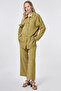 Patterned Modal Double Suit Khaki
