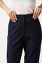 Navy Blue Basic Elastic Waist Trousers - 6