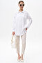 Optical White Shirt Collar Basic Poplin Tunic