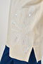 Sequin Detailed Knitwear Tunic Cream - 7
