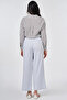 High Waist Non Denim Trousers Blue - 5