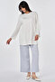 Punto Stitched Combed Cotton Sweatshirt Optical White - 2