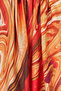 Brush Pattern Shawl Red - 2