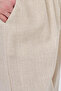 Elastic Waist Linen Viscose Trousers Stone - 7