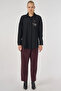 Stylish Tunic with Embroidery Detail Black - 3