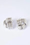 Twisted Earrings Silver