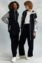 Leatherette Trimmed Jacket Black - 2