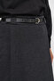 Belt Detailed Pencil Skirt Smoked - 6