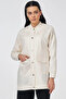 Jacquard Jacket with Embroidery Detail Cream
