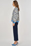 Floral Pattern Jacquard Jacket Khaki - 4