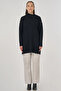 Button Detailed Knitwear Tunic Black - 3