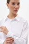 Optical White Shirt Collar Basic Poplin Tunic - 6