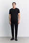 Men's Black Crew Neck Soft Touch Basic Regular Fit T-Shirt A62Y1037 - 6