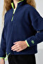 Indigo Thick Soft Textured Standard Fit Embroidered Fleece Girls Sweatshirt - 75151 - 3