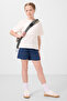 Ecru-Parliament Cotton Soft Textured Standard Fit Basic Girl Shorts Set - 75184 - 6