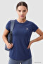 Indigo Basic Short Sleeve Standard Fit O-Neck Women's T-Shirt - 97144