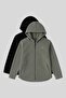 Relaxed Fit Hooded 2-Pack Black-Mint Women's Fleece Sweatshirt - 97233