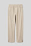 Beige Self-Belted Comfortable Fit Men's Palazzo Sweatpants - 82196 - 2